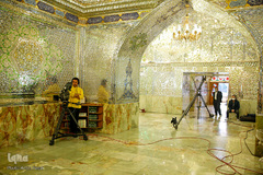 لحظه تحويل سال نو در حرم مطهر حضرت شاهچراغ