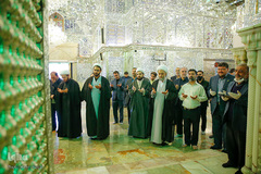 لحظه تحويل سال نو در حرم مطهر حضرت شاهچراغ