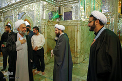 لحظه تحويل سال نو در حرم مطهر حضرت شاهچراغ