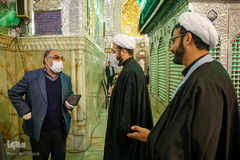 لحظه تحويل سال نو در حرم مطهر حضرت شاهچراغ