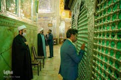 لحظه تحويل سال نو در حرم مطهر حضرت شاهچراغ