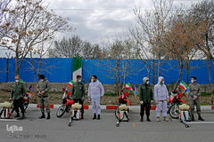 رزمایش دفاع بیولوژیک سپاه در تبریز