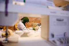 حرم علی بن حمزه(ع) کارگاه تولید ماسک جهادگران