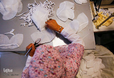 حرم علی بن حمزه(ع) کارگاه تولید ماسک جهادگران