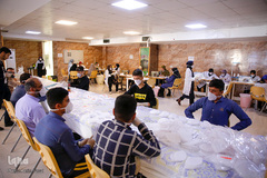 حرم علی بن حمزه(ع) کارگاه تولید ماسک جهادگران