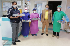 عیدانه هیأت ابوالفضلی بیرجند به مدافعین سلامت