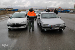 اجرای طرح محدودیت تردد در ورودی شهرستان اهر