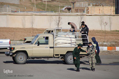 رزمایش دفاع بیولوژیک برای مقابله با کرونا ویروس در اهر