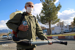 رزمایش دفاع بیولوژیک برای مقابله با کرونا ویروس در اهر