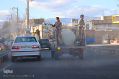 رزمایش دفاع بیولوژیک برای مقابله با کرونا ویروس در اهر