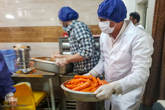 جشن روز طبیعت جهادگران در کنار بیماران کرونایی