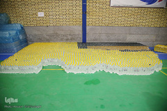 ضد عفونی معابر قم توسط نیرو های حشد الشعبی