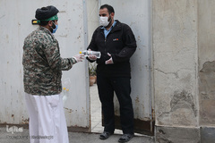 ضد عفونی معابر قم توسط نیرو های حشد الشعبی