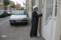 ضد عفونی معابر قم توسط نیرو های حشد الشعبی