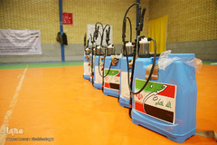 ضد عفونی معابر قم توسط نیرو های حشد الشعبی