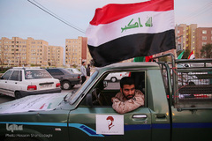 ضد عفونی معابر قم توسط نیرو های حشد الشعبی