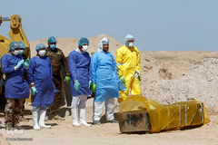 دفن قربانیان COVID-19