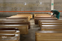 دفن قربانیان COVID-19