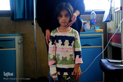 عیادت جوانان حشدالشعبی از بیماران