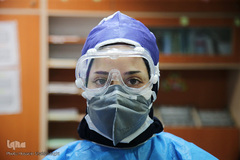 عیادت جوانان حشدالشعبی از بیماران