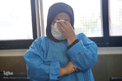 عیادت جوانان حشدالشعبی از بیماران