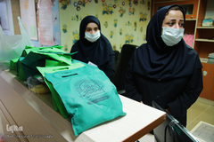 عیادت جوانان حشدالشعبی از بیماران