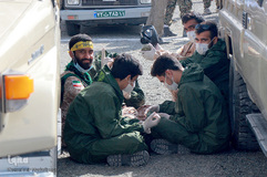 رزمایش پدافند بیولوژیکی شهدای سلامت در بیرجند