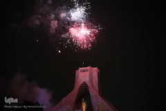 مراسم نورافشانی میدان آزادی