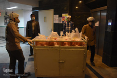 خدمت رسانی گروه های جهادی طلاب و روحانیون سمنان به بیماران کرونا