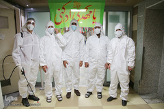 جشن نیمه شعبان در کنار بیماران کرونایی