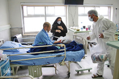 جشن نیمه شعبان در کنار بیماران کرونایی