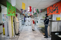 جشن نیمه شعبان در کنار بیماران کرونایی