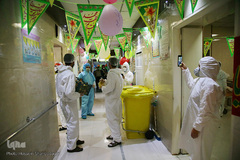 جشن نیمه شعبان در کنار بیماران کرونایی