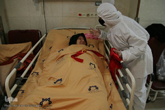 جشن نیمه شعبان در کنار بیماران کرونایی