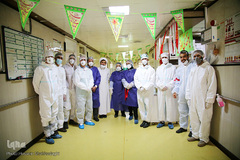 جشن نیمه شعبان در کنار بیماران کرونایی