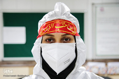 جشن نیمه شعبان در کنار بیماران کرونایی