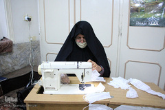 مادر شهید، مجاهد مبارزه با کرونا