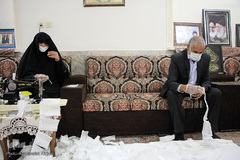 مادر شهید، مجاهد مبارزه با کرونا