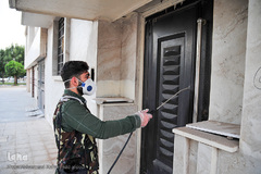 استمرار ضدعفونی منازل و مجتمع های مسکونی در اهواز