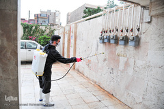 استمرار ضدعفونی منازل و مجتمع های مسکونی در اهواز