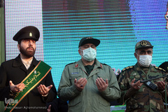 رزمایش پدافند زیستی بسیج ادارات و وزارت خانه های سپاه محمدرسول الله تهران بزرگ در میدان حضرت ولی عصر(عج)