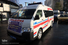 رزمایش پدافند زیستی بسیج ادارات و وزارت خانه های سپاه محمدرسول الله تهران بزرگ در میدان حضرت ولی عصر(عج)