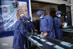 افتتاح خط تولید بزرگترین کارخانه تولید ماسک جنوب غرب آسیا در شهرک صنعتی اشتهارد