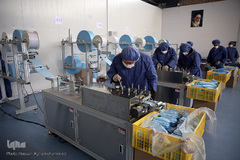 افتتاح خط تولید بزرگترین کارخانه تولید ماسک جنوب غرب آسیا در شهرک صنعتی اشتهارد