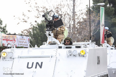 ⁨رژه نیروهای مسلح به مناسبت روز ارتش در قزوین