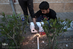 نصب روشویی در معابر عمومی برای شکست کرونا با همت گروه جهادی شهید ابراهیم هادی