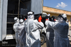 خاکسپاری غریبانه قربانیان کرونا