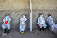 خاکسپاری غریبانه قربانیان کرونا