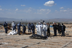 خاکسپاری غریبانه قربانیان کرونا