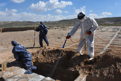 خاکسپاری غریبانه قربانیان کرونا